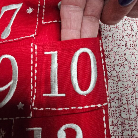 Balson Hill Jumbo Stocking Countdown to Christmas  Wall Hanging 30" advent 24 da - Picture 5 of 7